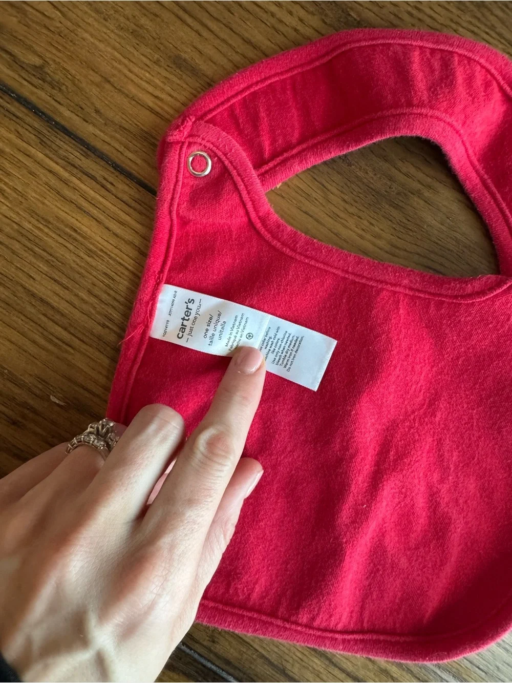 My First Valentine's Day Baby Bib - Pink